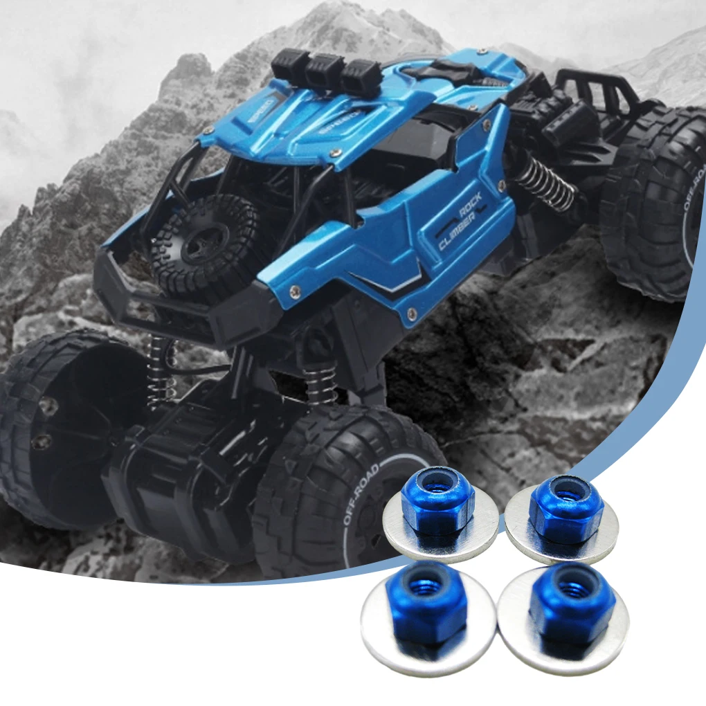 4pcs/set M3 Tire Nut 4PCS For 1/14 LC Racing Fit M3 Tire Nut 4PCS For LC Racing 1/14 Electric EMB black