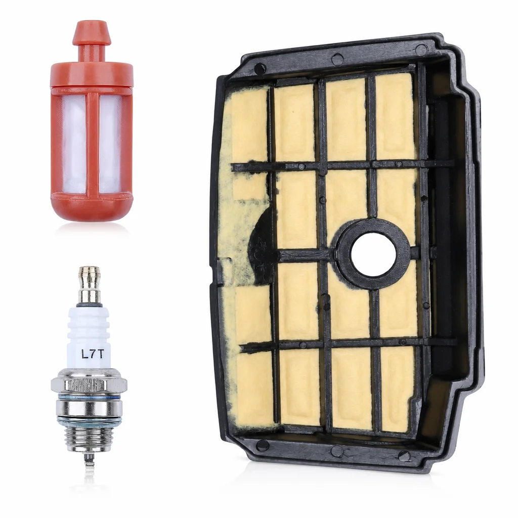 Zündkerzen-, Luftfilter- und Kraftstofffilter-Wartungskit Passend für Stihl MS192, MS192T, MS192TC, MS192C Kettensäge OEM 4130-350-6200 0000-400-701