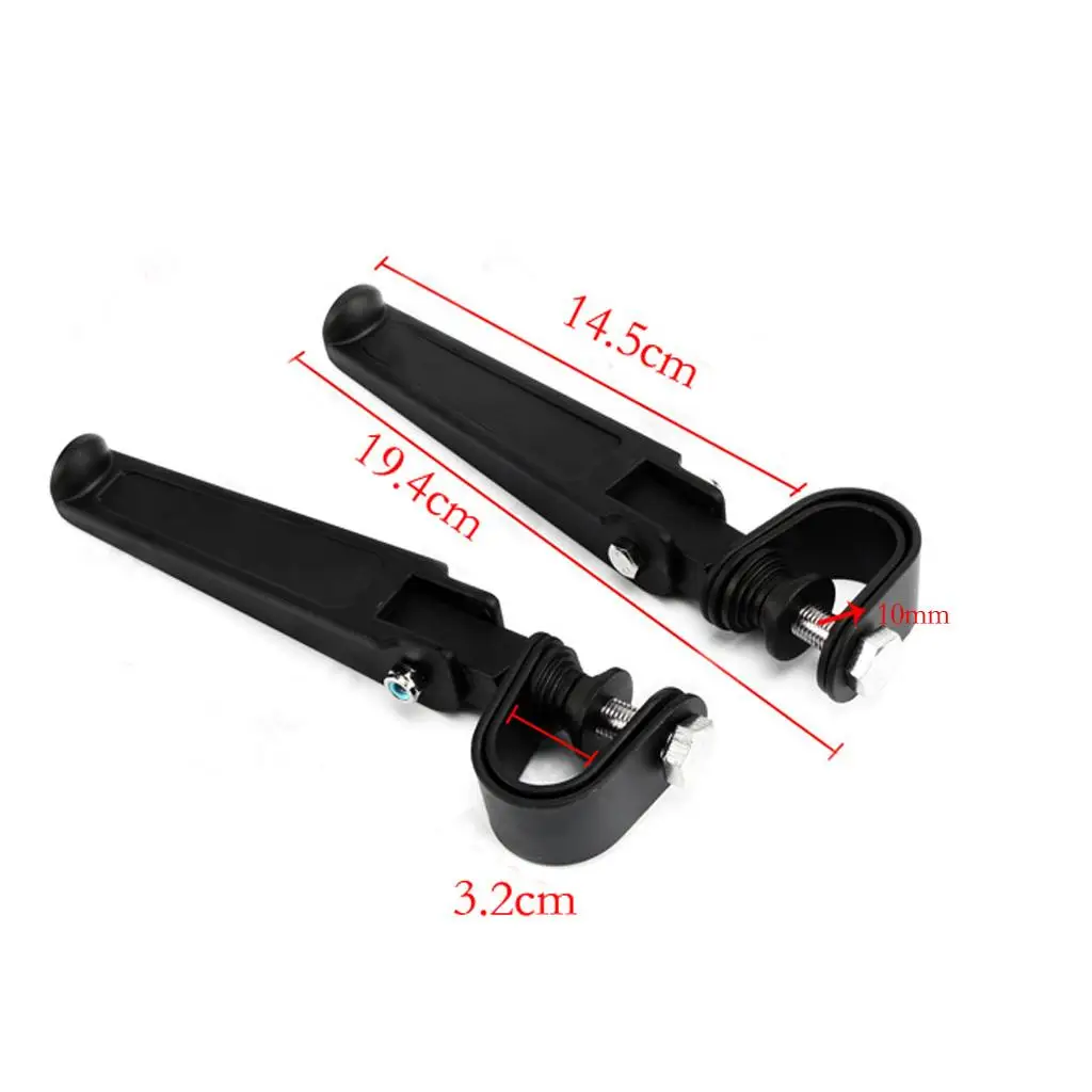 Durable Aluminum Folding Motorcycle Foot Pegs Pedal Rear Passenger Support for Honda Suzuki Harley Touring