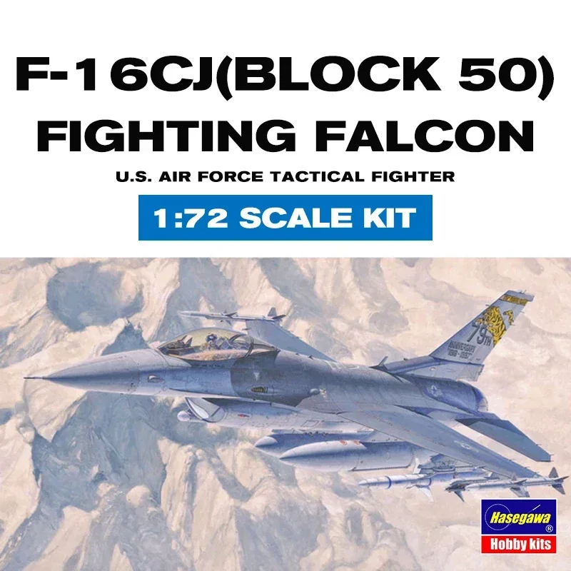 Hasegawa Kunststoff-Flugzeugmodellbausatz 00448 F-16CJ [Block 50] Fighting Falcon Maßstab 1:72