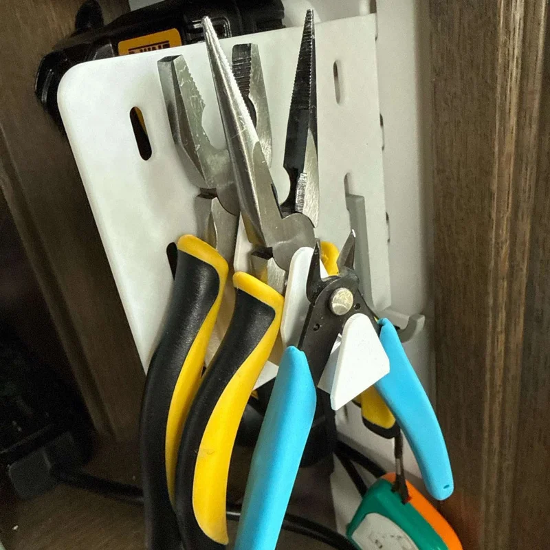 Pliers Holder for Skadis Pegboard Tool Organizer Rack for Needle Nose Pliers and Side Cutters