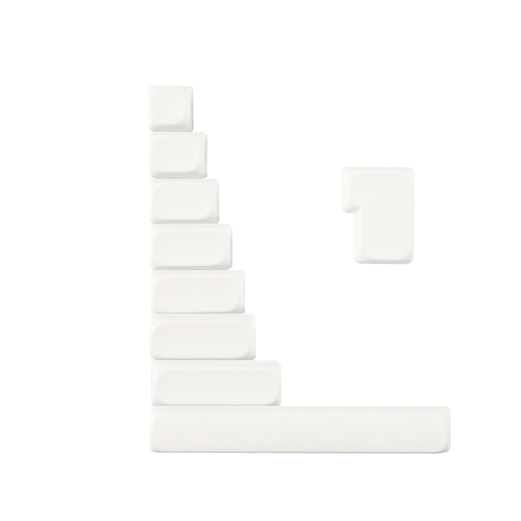 

YMDK White Clear Blank Keycaps MOA Profile Modifier Blind Spot ISO Enter Space Shift Keys 1.25u 1.5u 1.75u 2u 2.25u 2.75u 6.25u