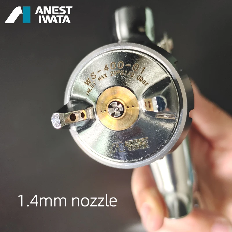 

Japanese ANEST IWATA Spray gun WS400-140CH Plum Blossom V-Shaped Nozzle Supernova Center Cup Gun