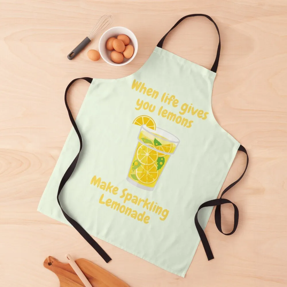 When life gives you lemons make sparkling lemonade Apron Apron Women Apron Women's