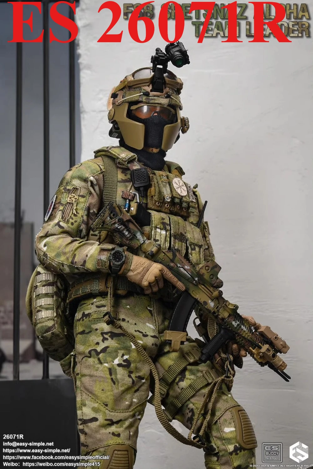 

EASY&SIMPLE ES 26071R 1/6 Scale Soldier Set Model Russian FSB Alpha