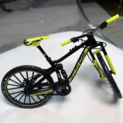1:10 Mini Model Alloy Biycle Diecast Adult Decoration Mountain Finger Racing Green Bike Collection Gifts Toys for boys 14+