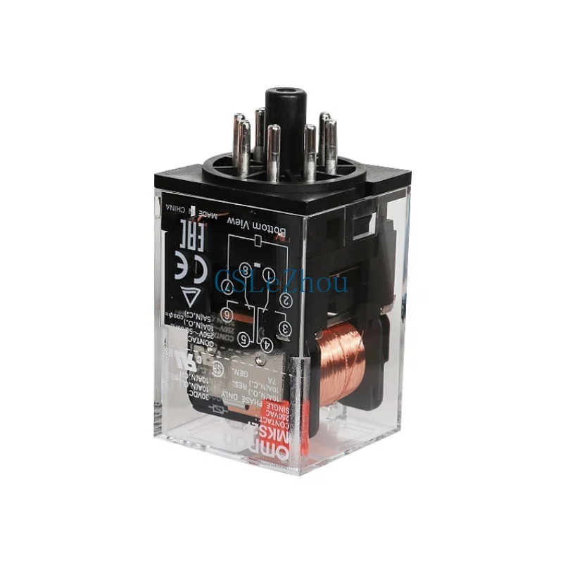 Authentic OMRON MKS Series General Purpose Relay MKS2P MKS3P MKS2PN MKS3PN MKS2PI 24VDC 220VAC 8 Pin PCB Mount