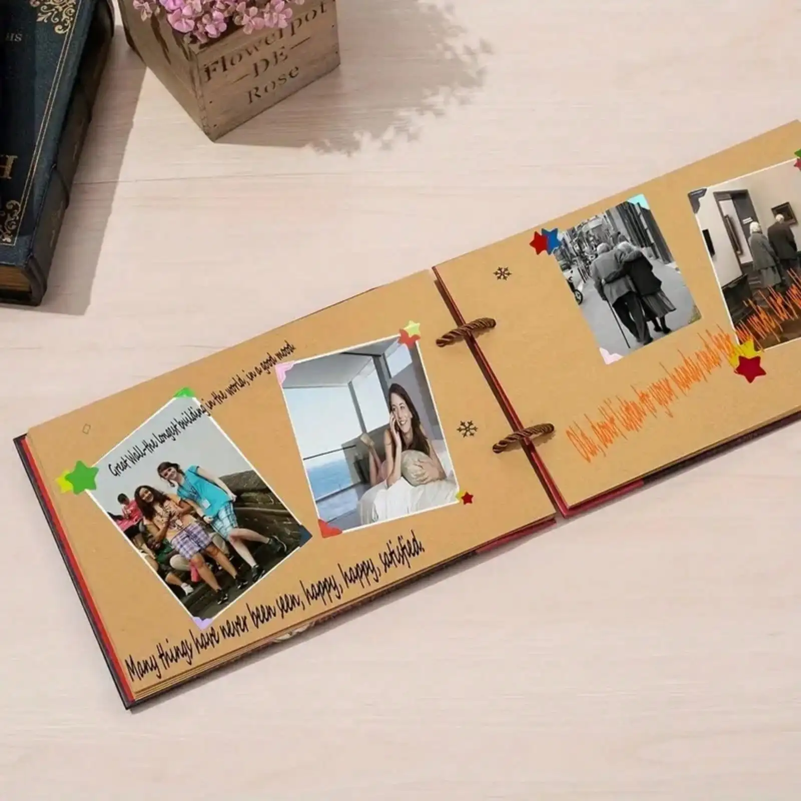 Our Adventure Book Handmade Family Commemorative Booklet Is An Excellent Gift For Thanksgiving, Christmas, Anniversaries, Family Memories, Weddings, Birthdays, Valentine's Day (Adventure Book)