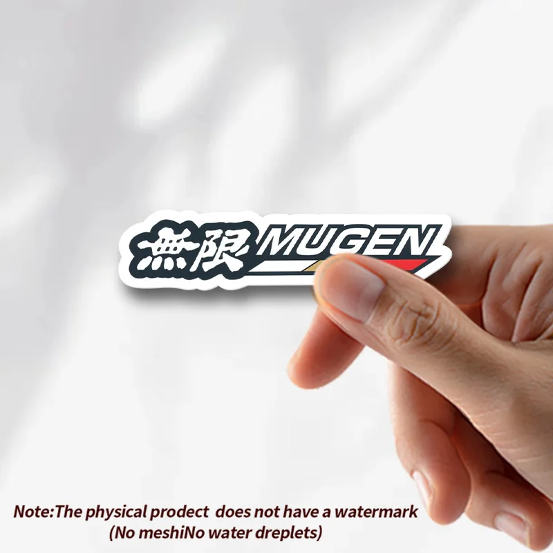 

4Pcs/Set MUGEN JDM Style Waterproof Vinyl Stickers, Multicolor Decals for Car, Motorcycle, Bike, Helmet & Laptop