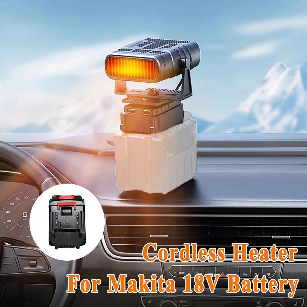 Cordless Car Heater Warmer Fan for Makita 18V Battery Heating & Cooling Rechargeable Demisting Defogger Machine