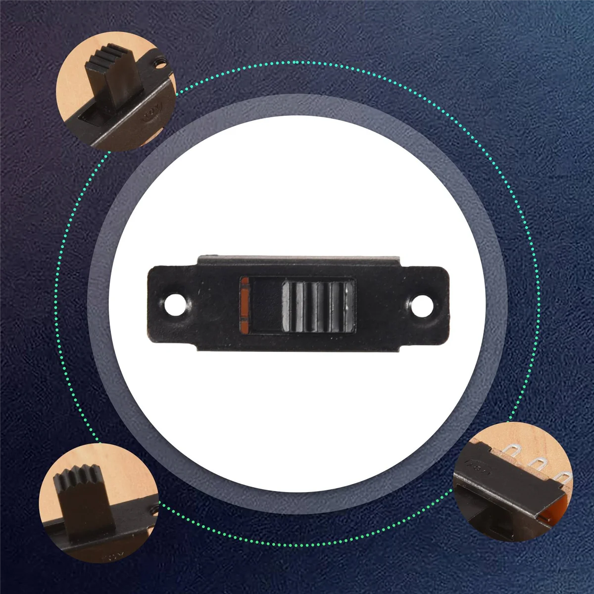 10 шт. SS22F25-G7 2-позиционный DPDT 2P2T мини-ползунковый переключатель для крепления на панели, наконечник для пайки GSY