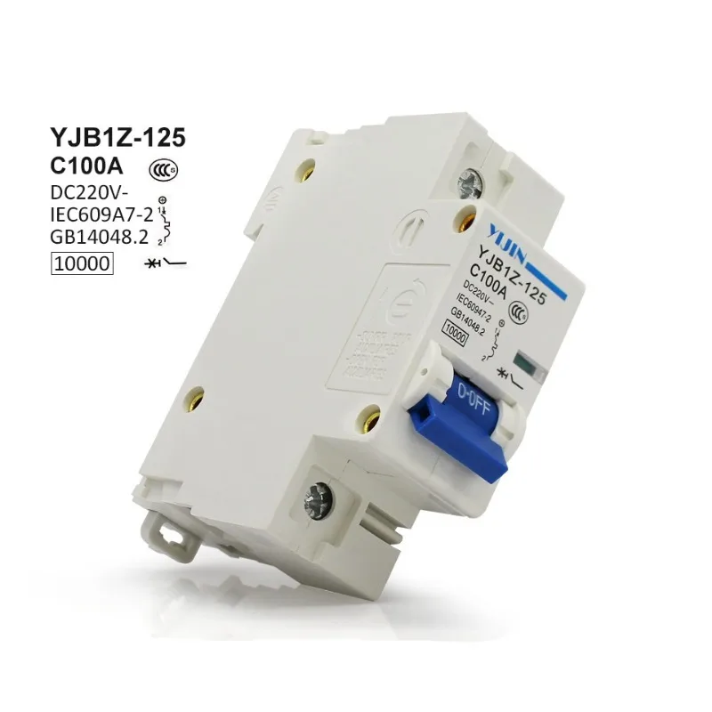 1P 100A 220V DC Circuit Breaker ( DC MCB Mini Circuit Breaker ) FOR PV ( Solar ) System