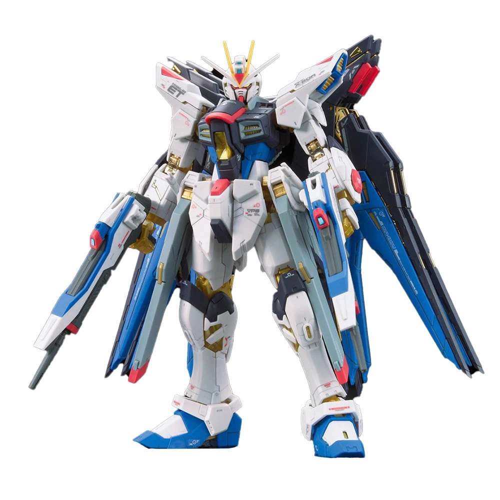 Original Bandai Anime Freedom Gundam Rg Zgmf-X10A Assembly Figure Model Toys Gift Collect