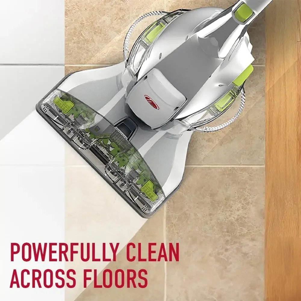 FloorMate Deluxe Hard Floor Cleaner Machine, FH40160PC, Silver，Wash mode uses the brushes to clean while suctioning up excess