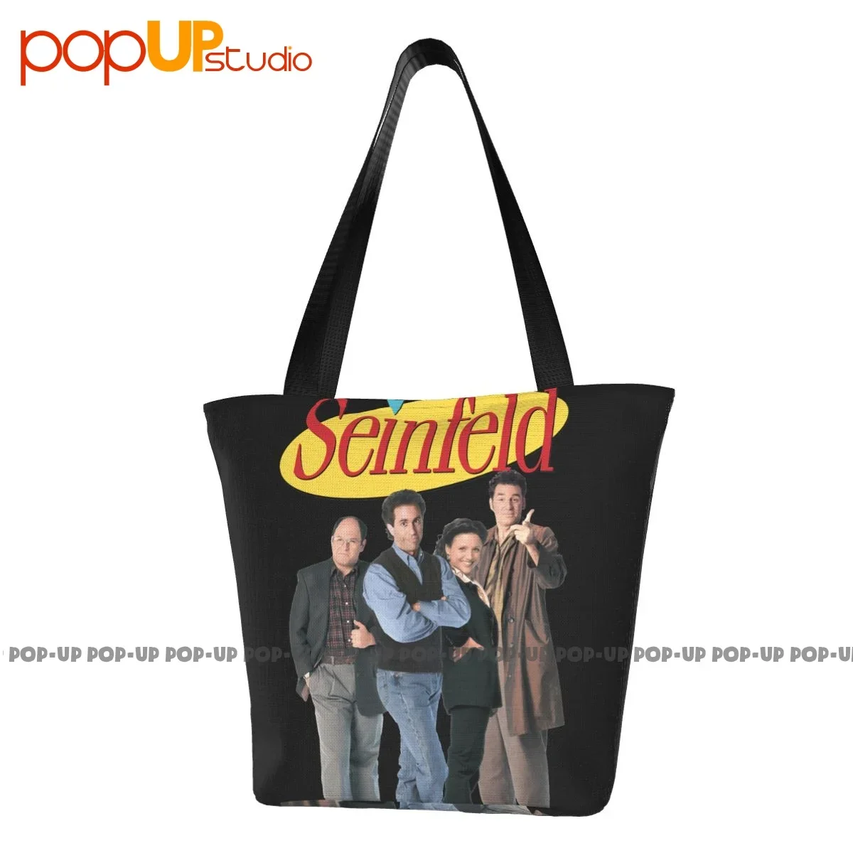 Seinfeld - Elaine Bolsas casuais, George e Kramer Shopping Bag, lancheira de grande capacidade