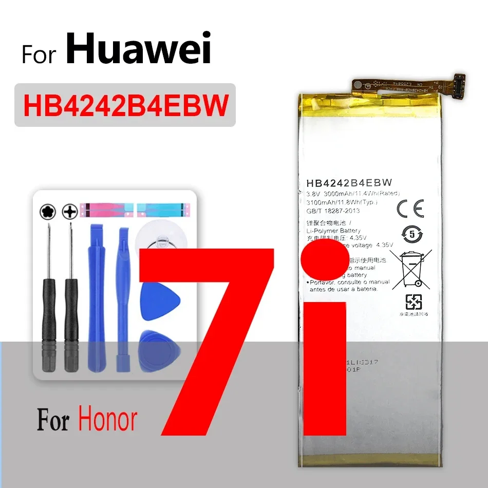 Battery for huawei honor 3C 4A 4C 4X 5C 6 6C 6A 6X 7A 7C 7S 7i 7X 8 8A 8S 8C 8X 9 9i 10 10i 20 20i (Plus Pro Lite)