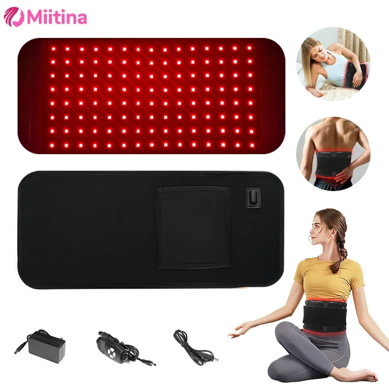 

Red＆Infrared Therapy 120Pcs LED Red Light Belt 660nm&850nm Infrared Light Therapy Pad for Body Fatigue Deep Therapy Relief care