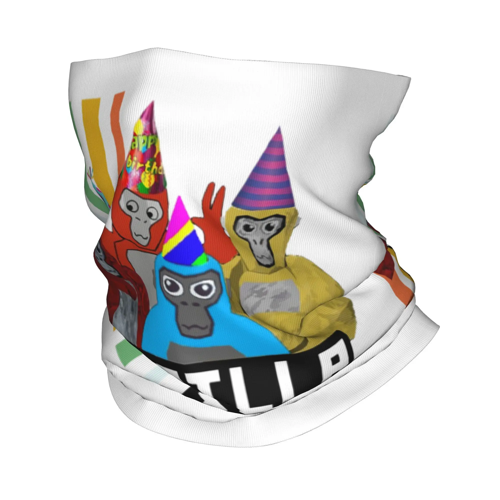 Gorilla Tag вечерние бандана, гетры с принтом, шарф для лица, многофункциональный велосипедный шарф для верховой езды, унисекс, для взрослых, моющийся