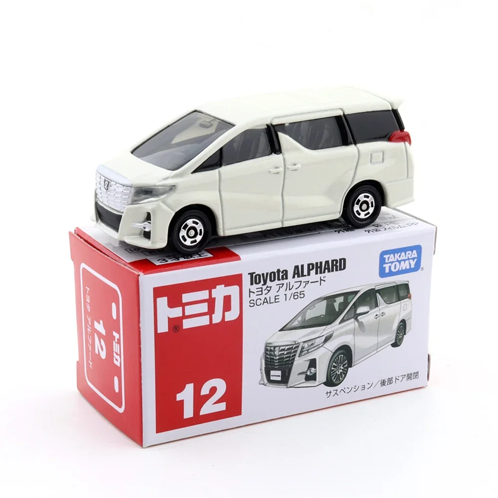 TAKARA TOMY Tomica Diecast No.12 Toyota Alphard Diecast Automotive Model Ornaments Cas Toys Gift Decorations