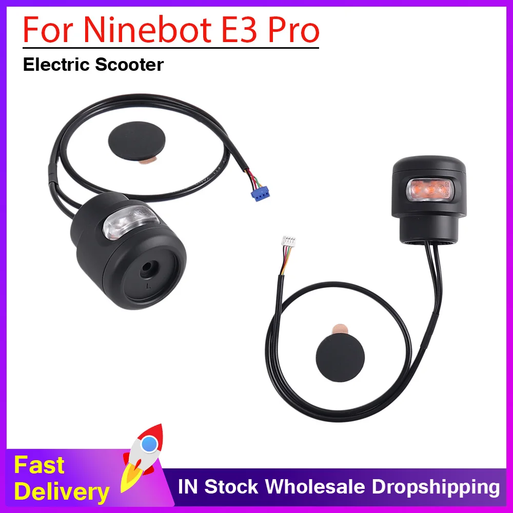 

Детали переднего поворотного фонаря на руле для электрического скутера Ninebot E3 E3 Pro, левая или правая ручка, аксессуары для хвостового указателя поворота