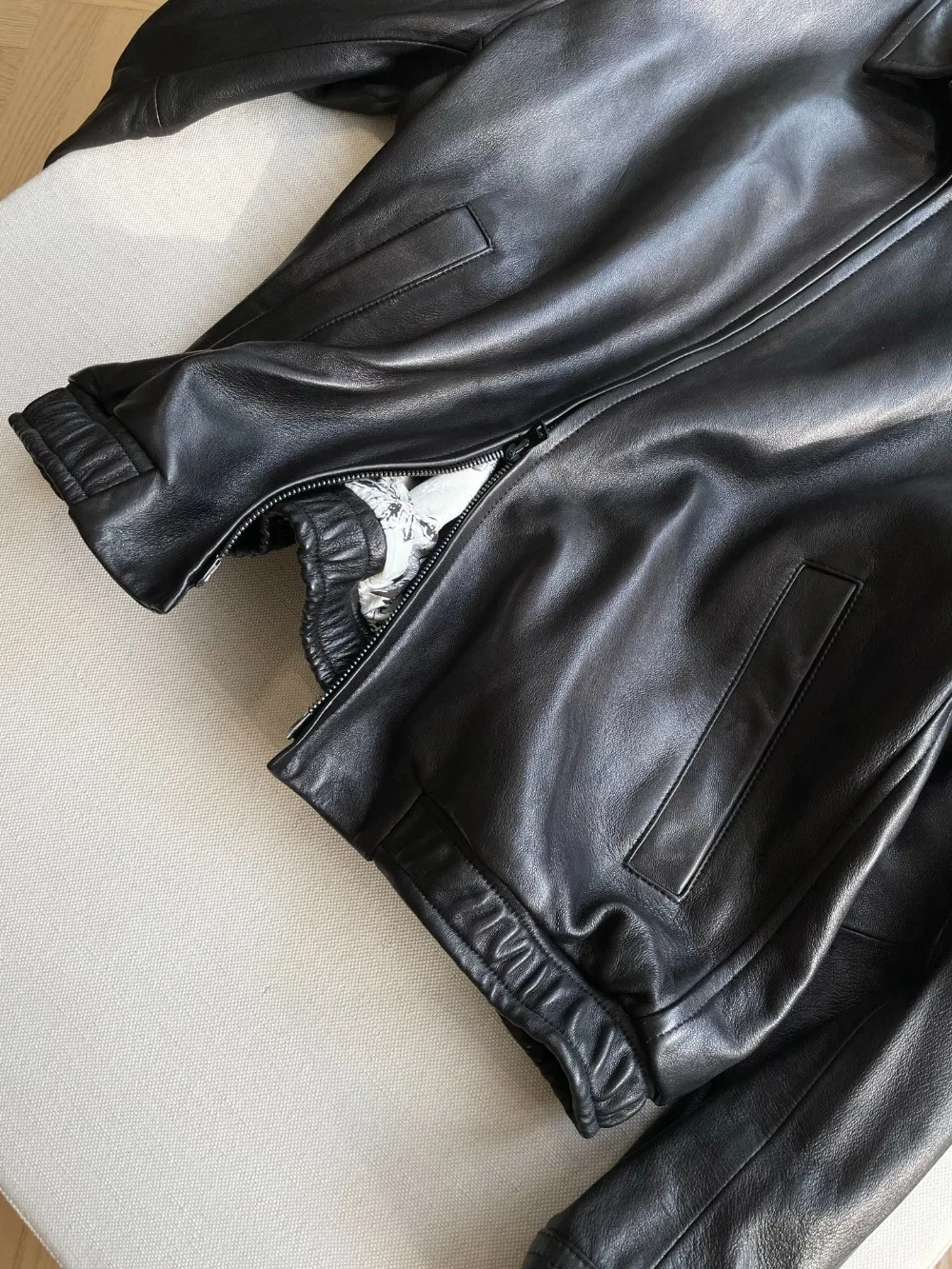 سترة جلدية مستوردة عالية الجودة من جلد الغنم #5