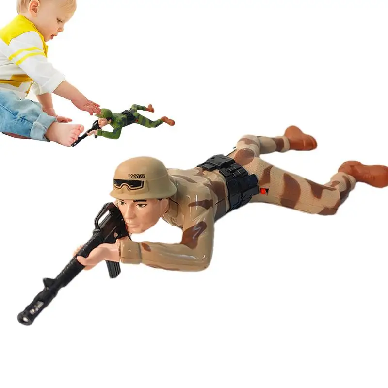 Toy Soldiers For Boys Electric Soldier Toy Movable Soldier Action Figure Model Realistic Sound And Light Adventurous Spirit Toy