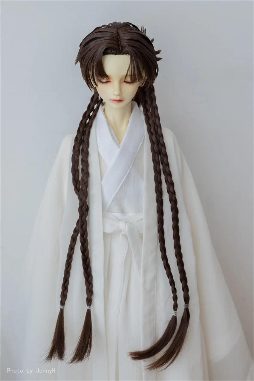 

BJD/SD wig Milk silk gel styling hair Wolf tail Long braid 1/3 doll accessories