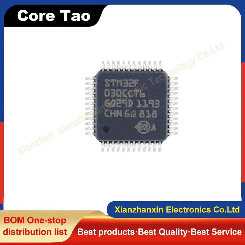 1~5PCS/LOT STM32F030CCT6 STM32F030 LQFP-48  32-bit microcontroller chip