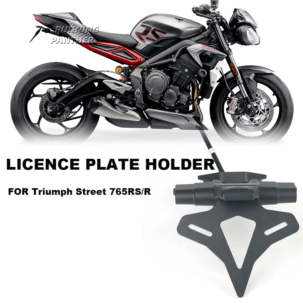 

For Street 765RS 765R 765 RS 765 R NEW Motorcycle Rear Short Tail Stock Tidy License Plate Holder Tailstock Bracket Kit