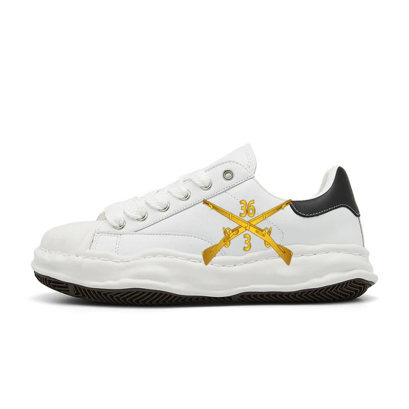 

3rd Bn - 36th Infantry Regiment BranchVintage Fashion Street Sneakers，The design is retro, stylish, comfortable, and versatile，S