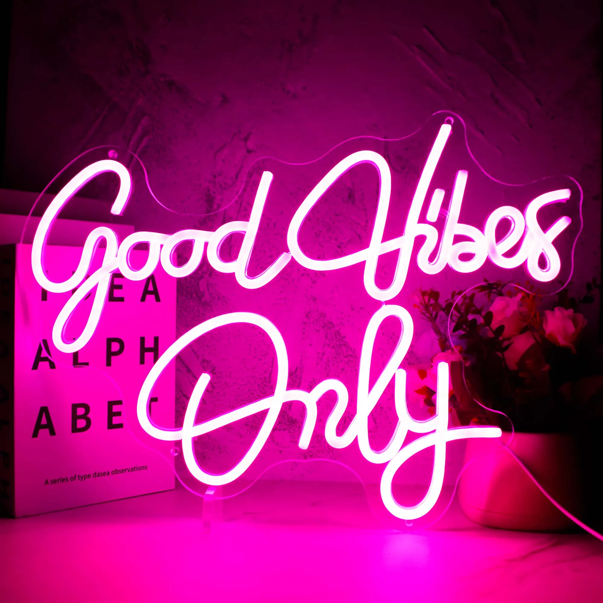 

Custom Good Vibes Only Neon Sign Wedding Proposal LED Lamp Party Bedroom Room Shop Pub Romantic USB Art Wall Decor Gift