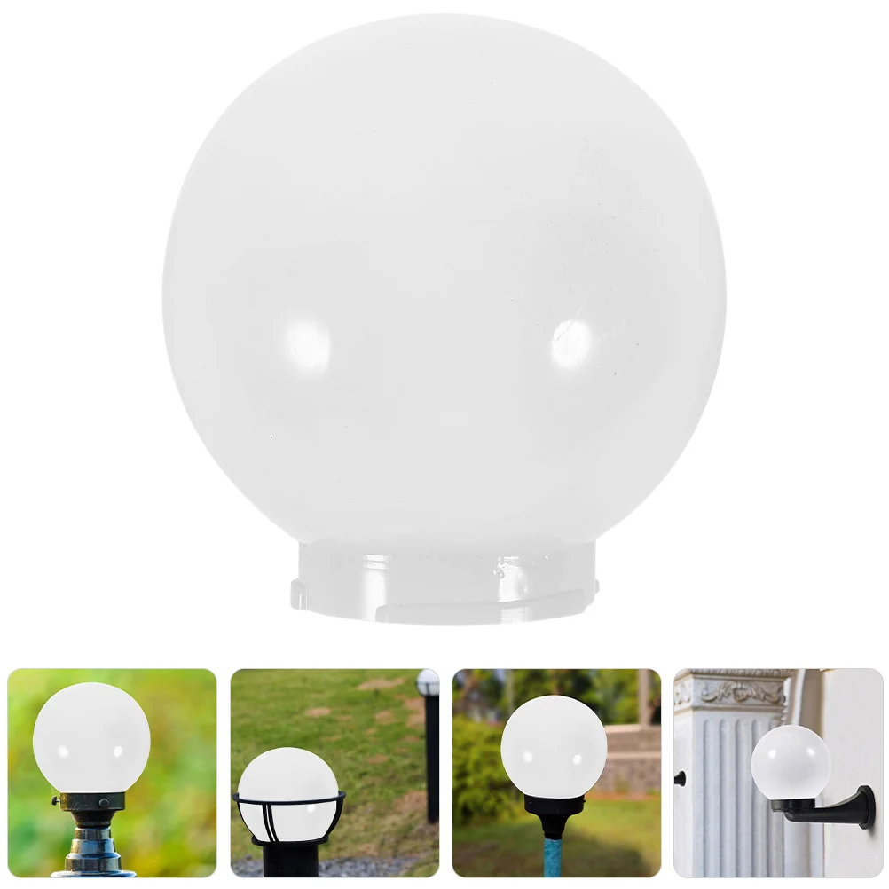 

2Pcs Globe Lamp Shades Acrylic Replacement Light Covers Waterproof Outdoor Decorative Wall Lamp Protector Modern Fixture