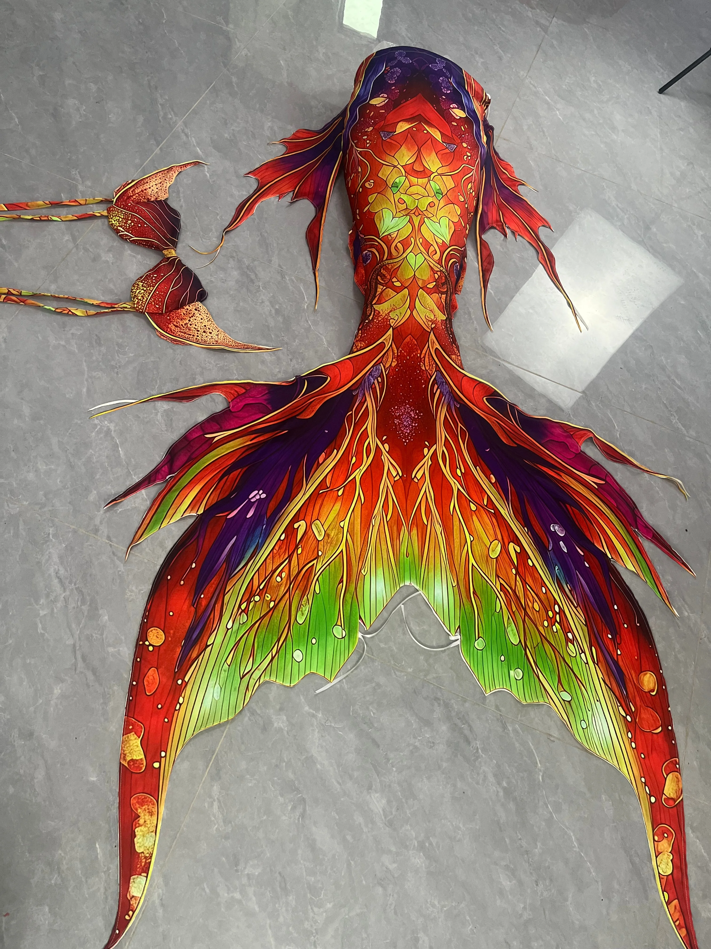 Professional Underwater Freediving Mermaid Big Tail Oceanarium Mermaid Performance Costume