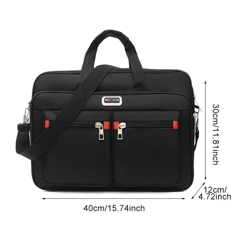Herren-Business-Aktentasche mit großem Fassungsvermögen, tragbar, vielseitig einsetzbar, Handtasche mit mehreren Taschen für den Geschäfts- und Freizeitgebrauch
