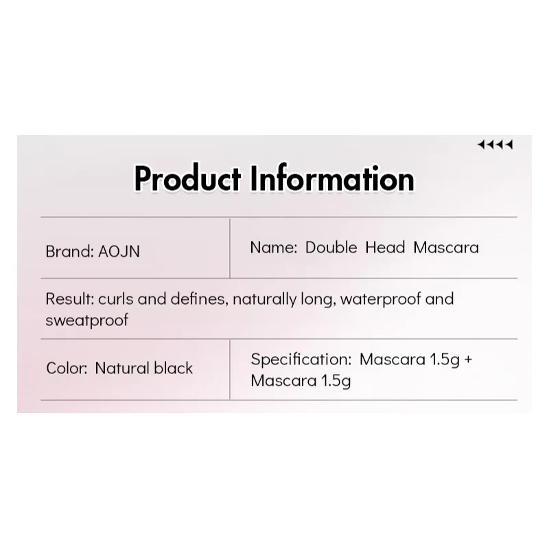 【ロングラッシュカーリング】バーベルデュアルマスカラ - スマッジボリュームウォータープルーフマスカラ スキニーマスカラ ダブルマスカラ / クリア