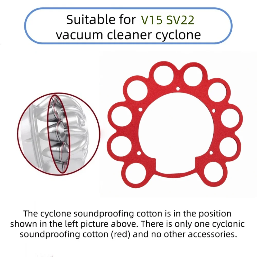 2/4PCS Soundproof cotton for Dyson V15 Cyclone sound insulation cotton sealing ring of vacuum cleaner Vacuum cleaner parts view 4