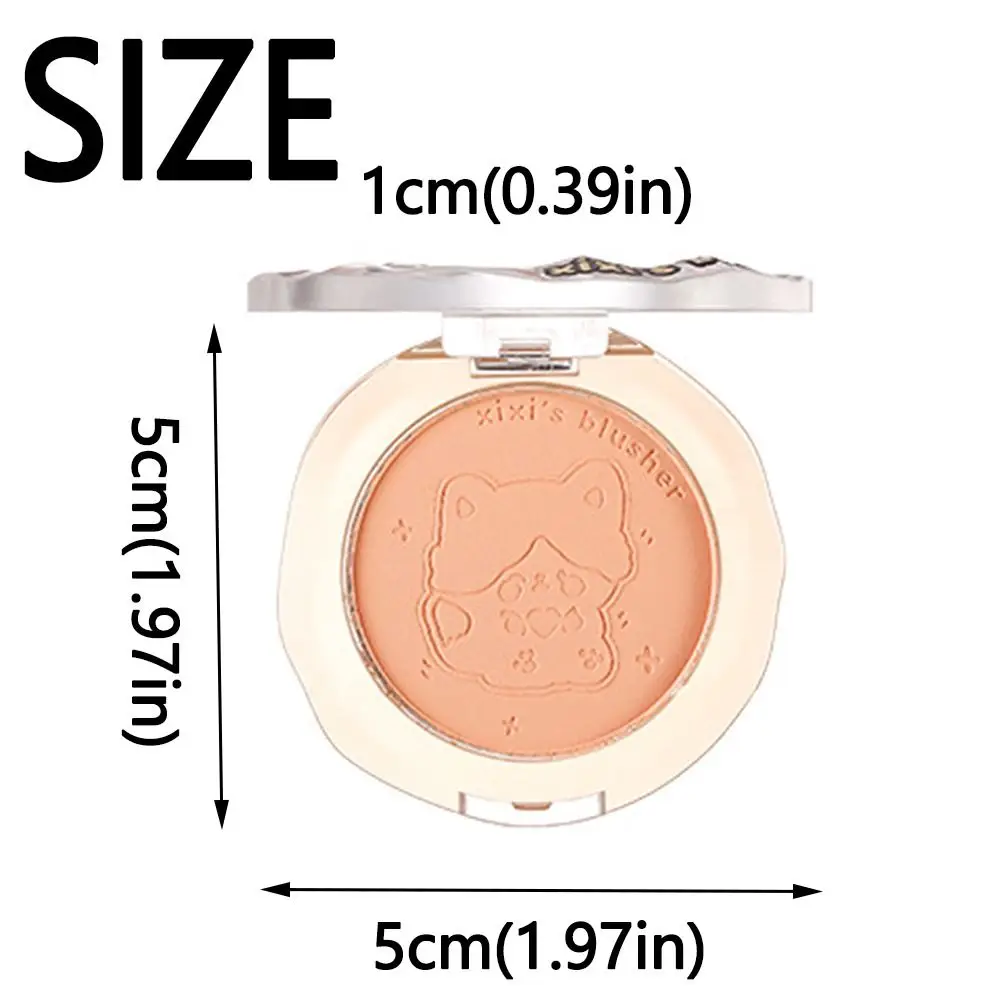 Maquiagem facial boneca fofa paleta de blush de longa duração fosco névoa facial blush portátil creme misturável blush cosméticos diários