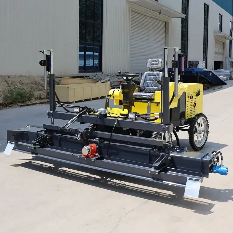 Hydraulic Floor Leveling Machine Concrete Floor Vibratory Laser Screed Machine Hydraulic Auger Paving Boom Laser Screed Machine