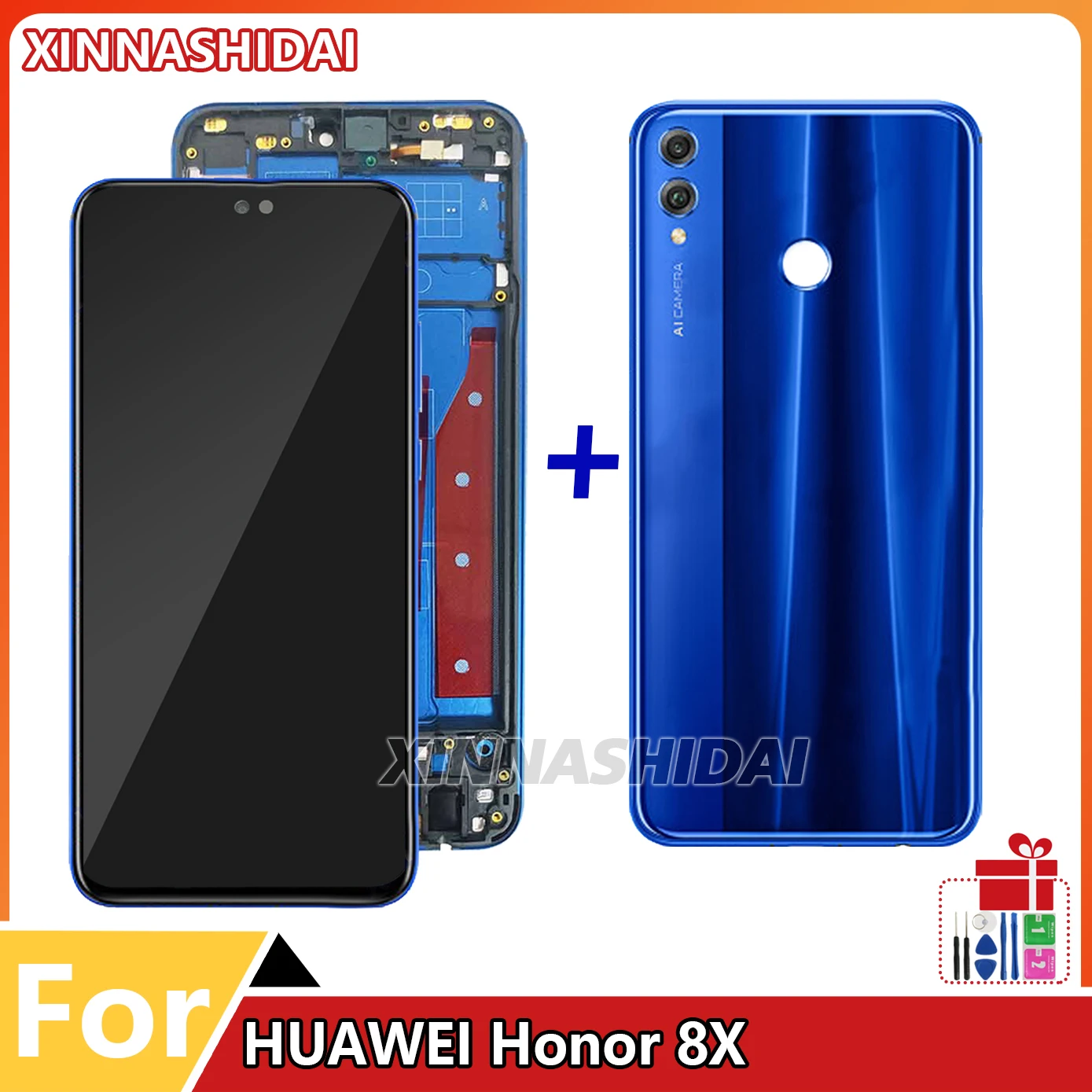 Honor 8X LCD 디스플레이 터치 스크린 디지타이저 교체 어셈블리, JSN-L22, L42, L11, L21, L23, AL00, TL00, AL00a, Honor 8X LCD 스크린 