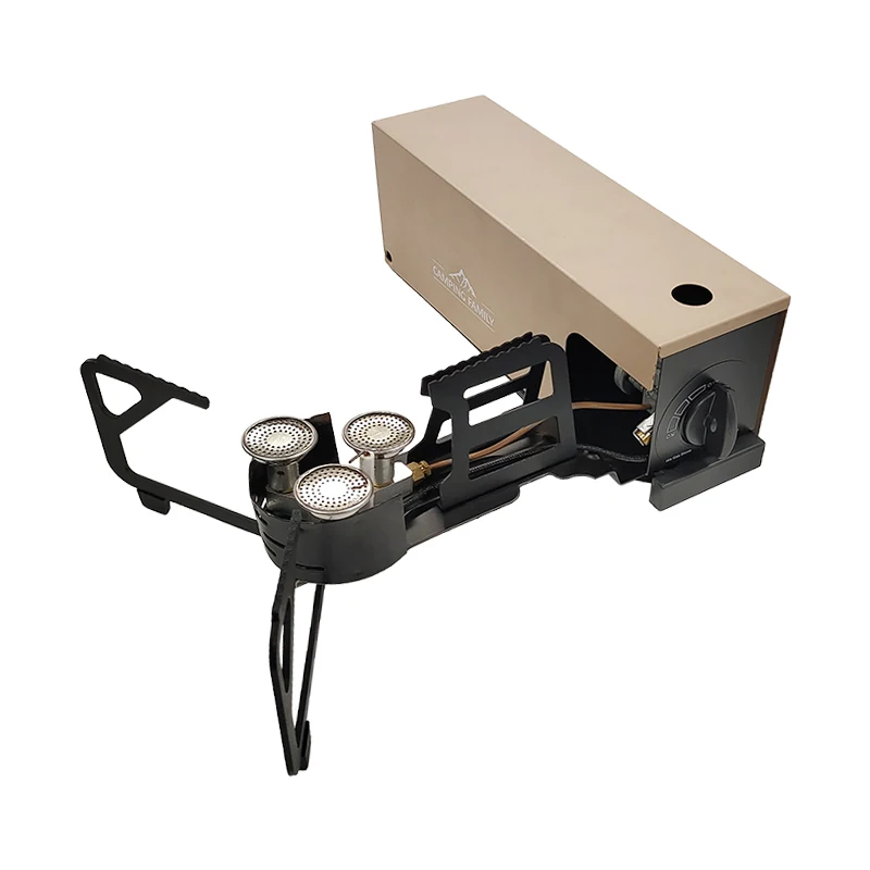

High Quality Outdoor Box Folding Windproof Camping Gas Stove Portable Butane Stove Hiking Portable Gas Stove