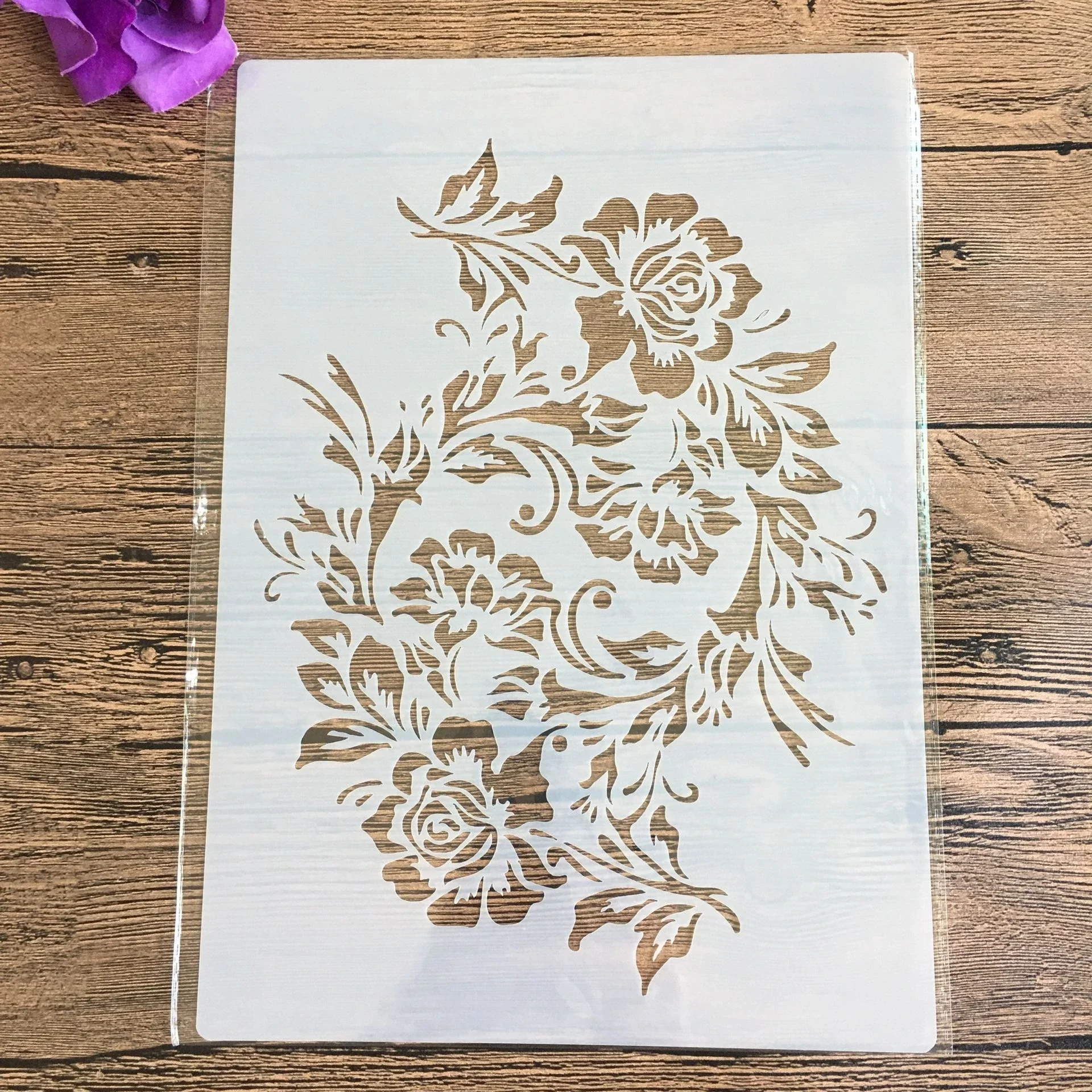 

Vintage Floral Border A4 Decorative Stencils 29cm DIY Wall Painting Scrapbook Coloring Embossing Albumfor painting and decor