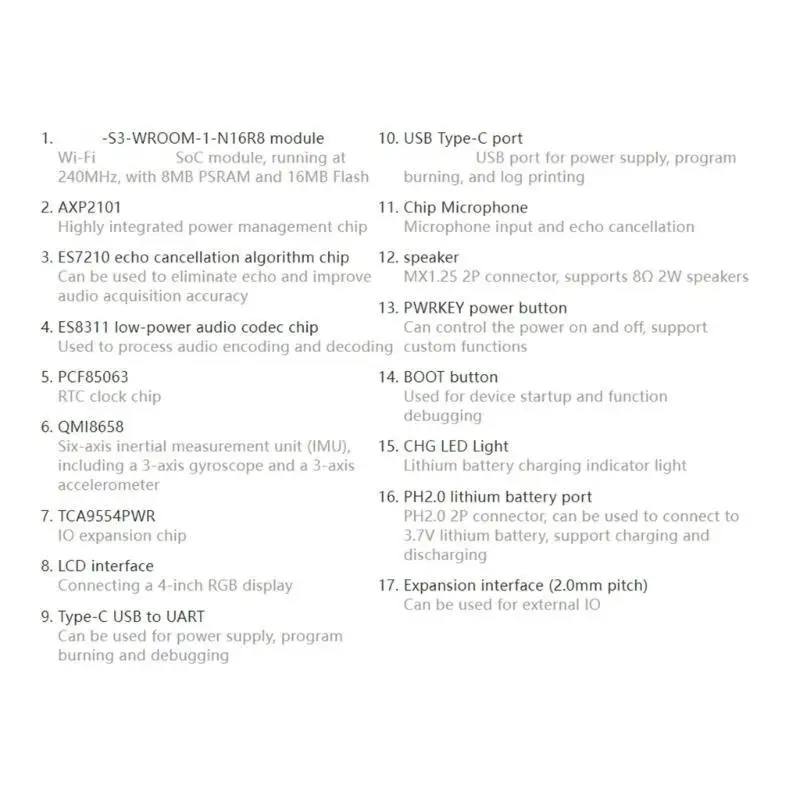 Tablero desarrollo inteligente 86 cajas con 480x480 visualización pantalla tocable Wifi Compatible D2RC