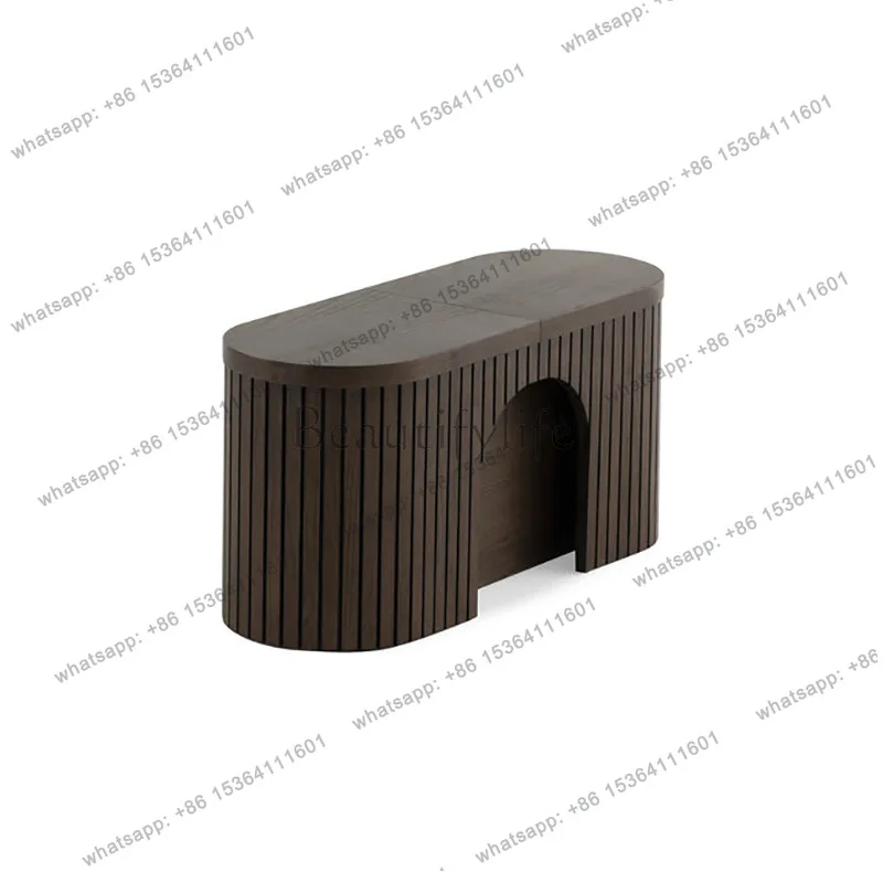 Factory Direct Sales Nordic Solid Wood Retractable Folding Multifunctional Storage Expansion Long Stool Household