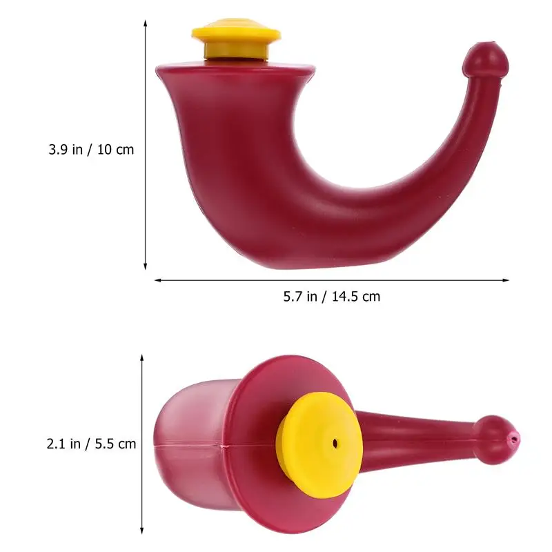 Netti Pot Sinus Cleaner Nose Cleaner Red Horn Neti Pot Yoga Neti Pot Suite Nose Irrigation Pot Nasal Rinsing Wash Accessries