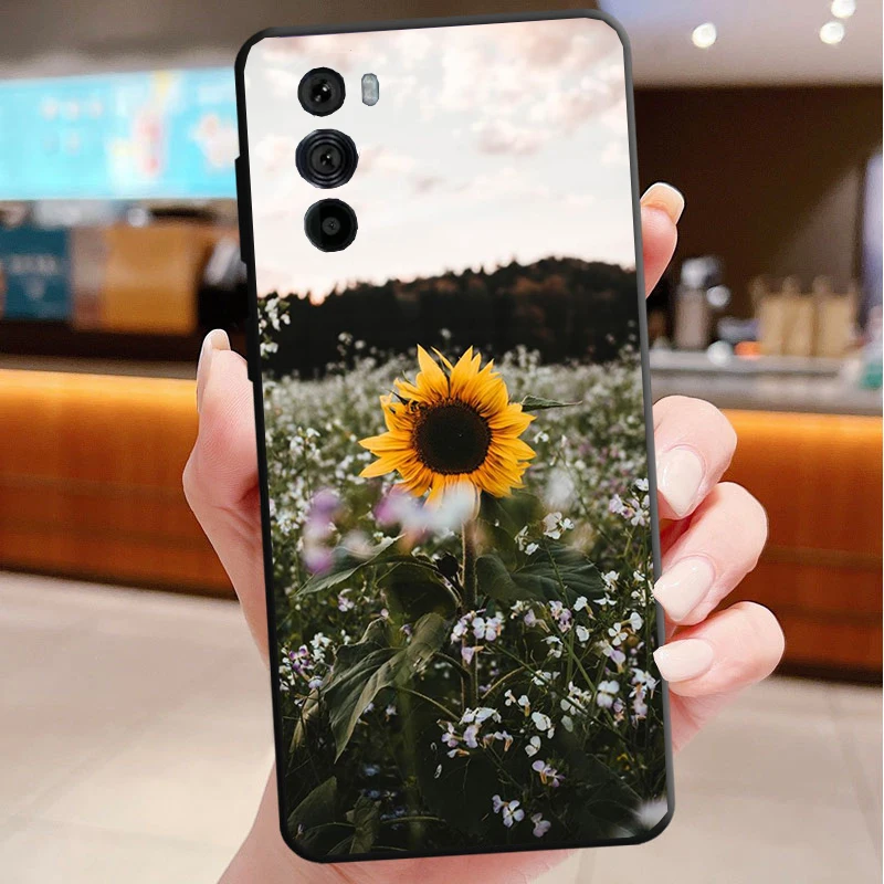 

Phone Case For Motorola Edge 50 40 Pro 60 50 40 30 Ultra Neo Fusion Moto G85 G72 G53 G54 G84 G13 G32 Beautiful Flower sunflower