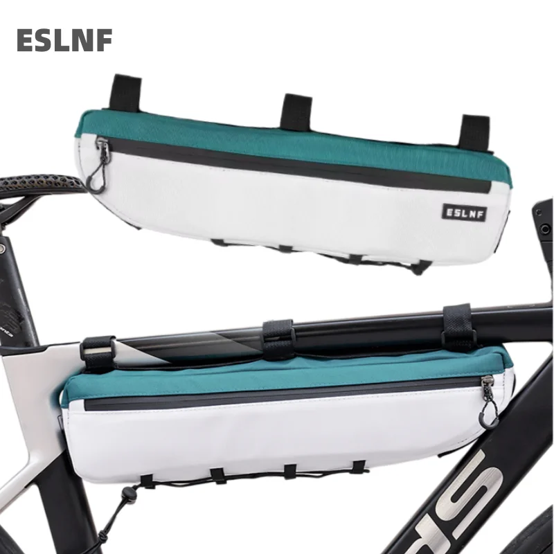 

ESLNF Large Capacity Bicycle Frame Bag Rainproof Bike Frame Bag Cycling Storage Bag