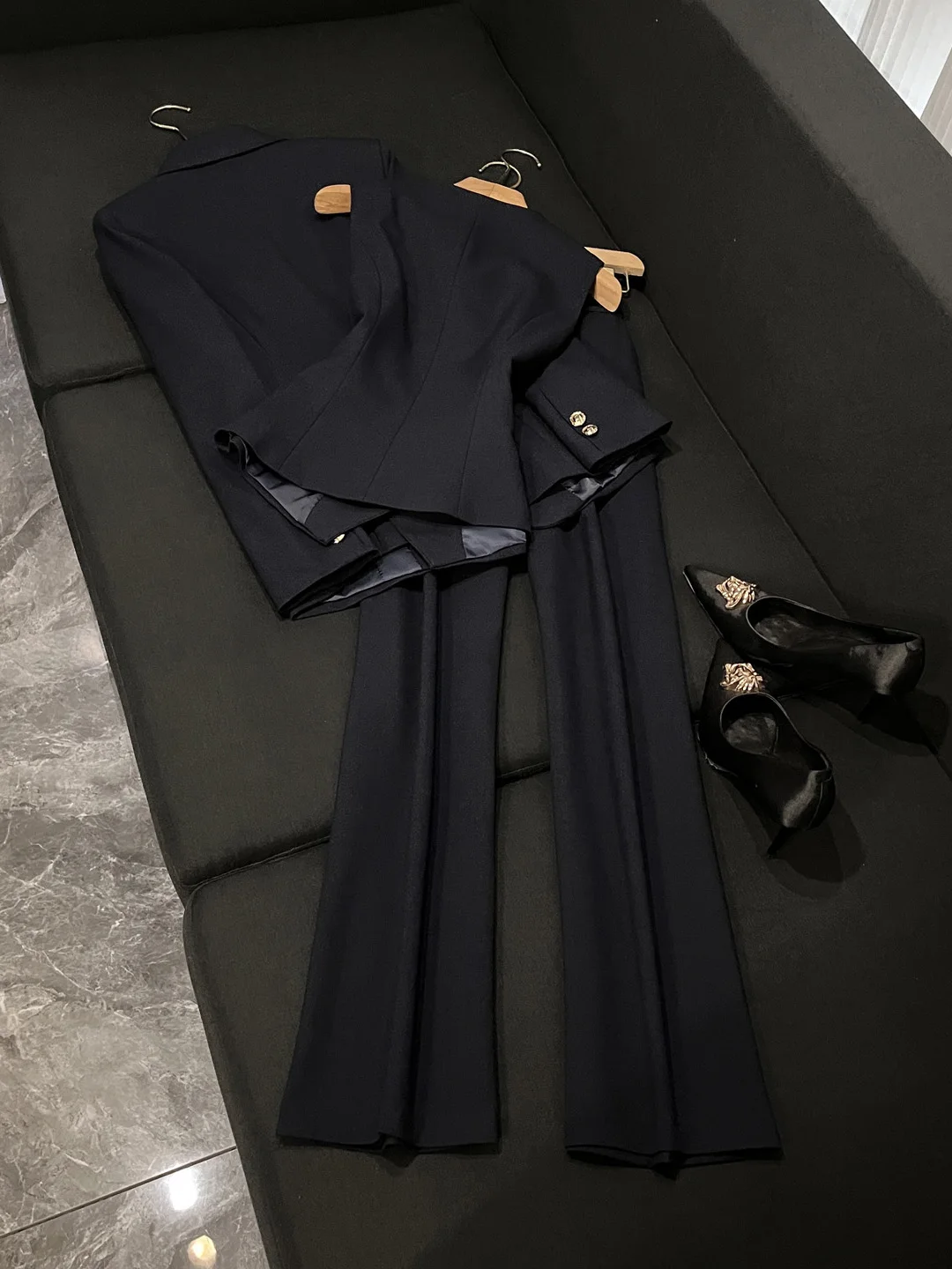 Ele Busin-pakset voor dames 2025, herfst-winter, high-end gevoelens Profional Godd Sle Work orm X3