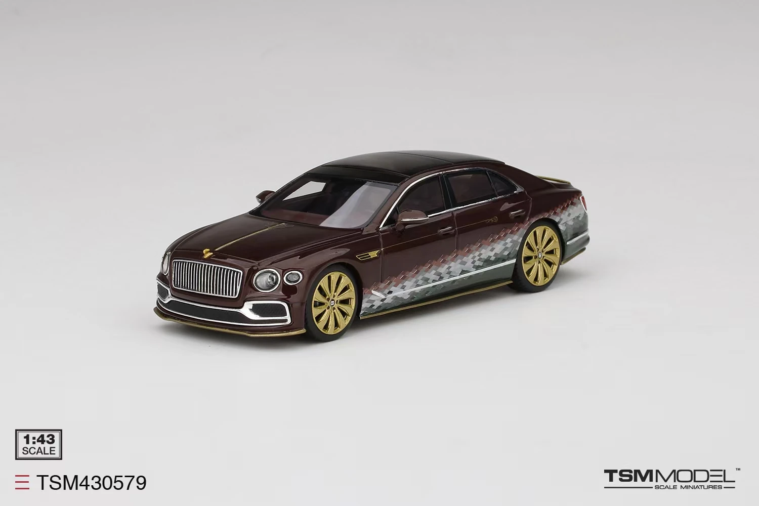 TSM 1/43  Christmas Flying Spur Car Resin Diecast Model Car