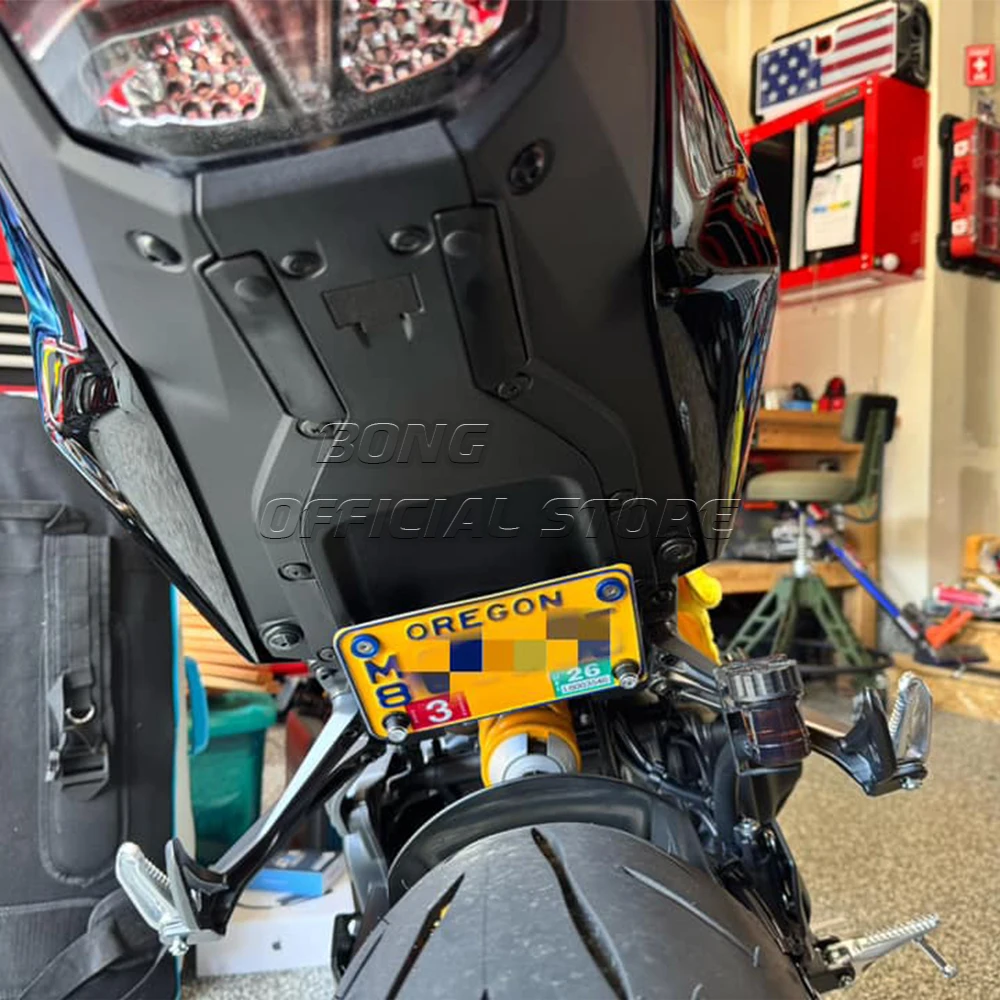 MT-09 Tail Tidy For YAMAHA MT-09/SP MT09 （Gen 4）2024 2025 Low-Mount Fender Eliminator Tail Tidy License Plate Holder