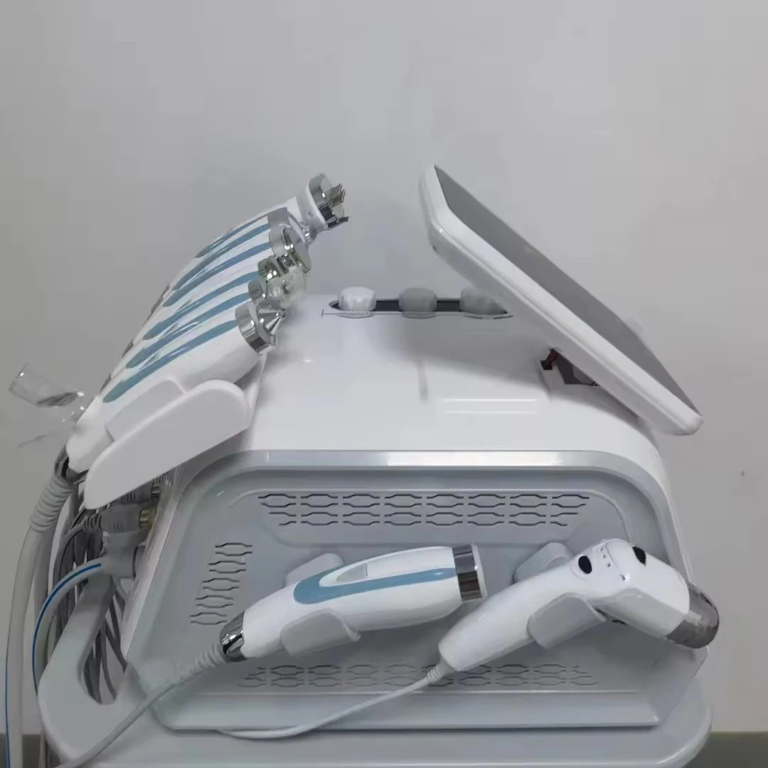 9-in-1 draagbare gezichtsverzorging Hydradermabrasie Diepe reiniging Acnebehandeling Huidanalysagemachine voor thuisgebruik in de salon